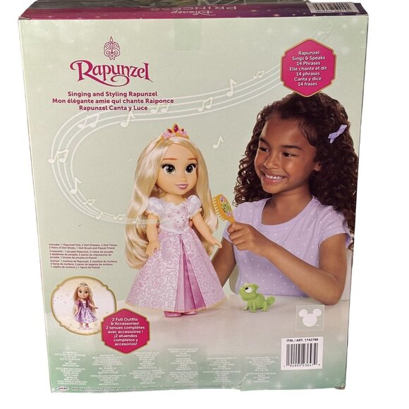 Disney Princess Singing & Styling Rapunzel Doll W/ Outfit & Accessories - Picture 2 of 3